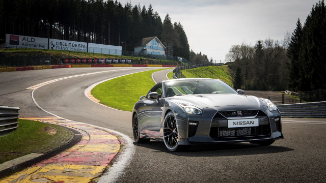 Silver sports car race track #4 free wallpaper for desktop - medium preview image