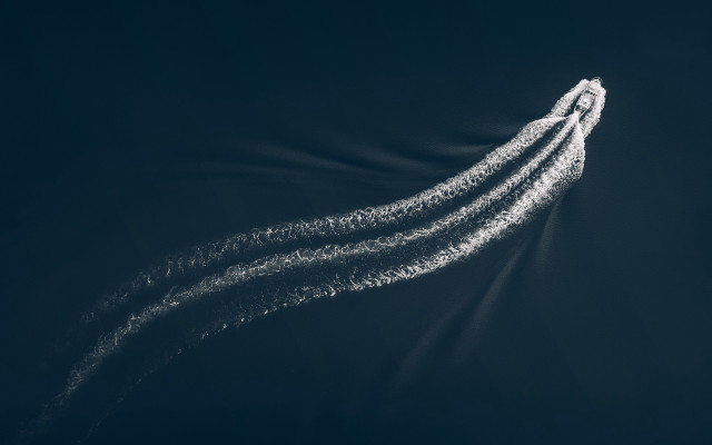 Jets smoke trails sky space free wallpaper for desktop - medium preview image