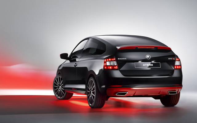 Black car red lights dahlov free wallpaper for desktop - medium preview image