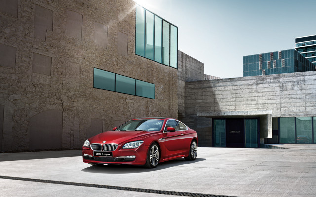 Red car building window city free wallpaper for desktop - medium preview image