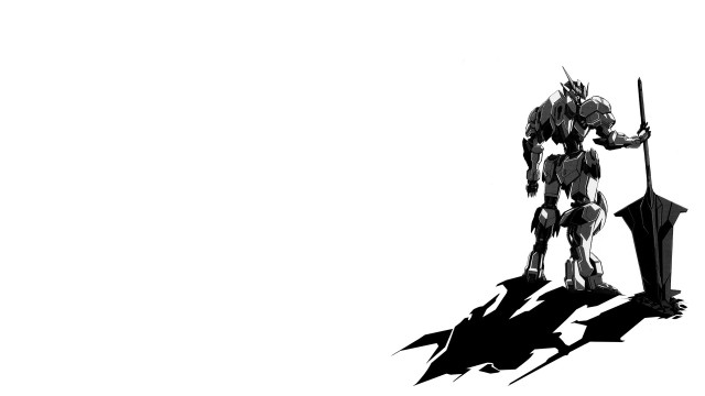 Robot holding spear shield hill free wallpaper for desktop - medium preview image