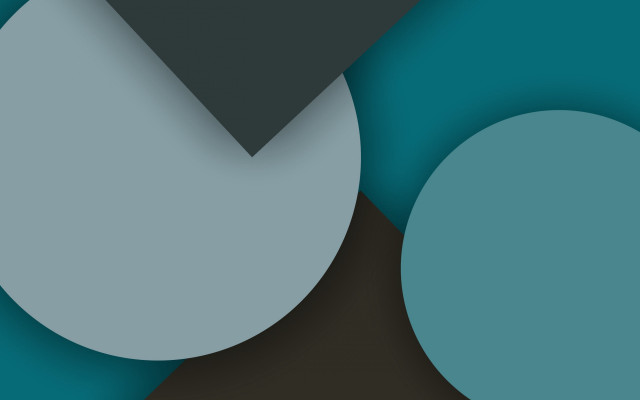 Blue black abstract circles triangles free wallpaper for desktop - medium preview image
