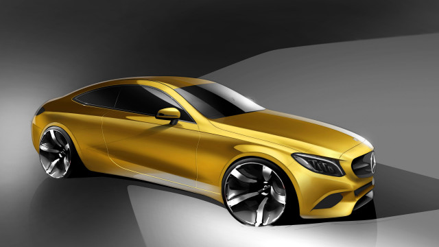 Yellow car gradient background shadow free wallpaper for desktop - medium preview image