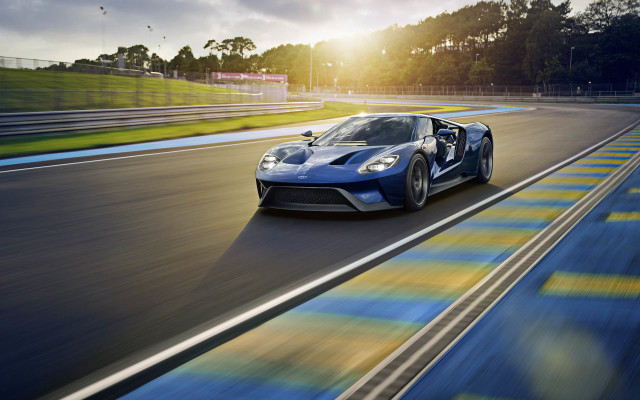 Blue sports car race track #20 free wallpaper for desktop - medium preview image