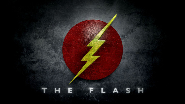 Flash logo dark background lightning free wallpaper for desktop - medium preview image