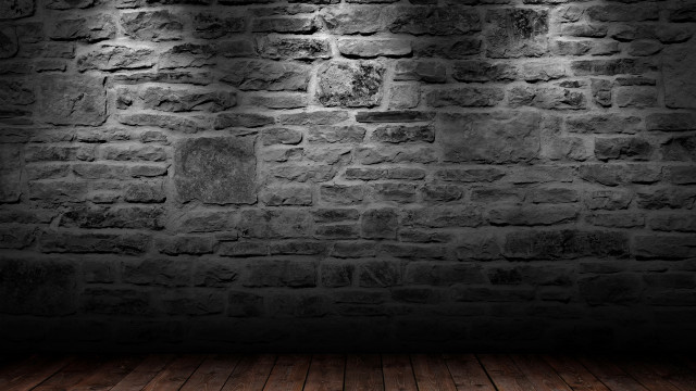 Dark room brick wall wooden #3 free wallpaper for desktop - medium preview image