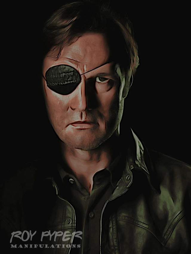 Man green eye patch black free wallpaper for mobile - medium preview image