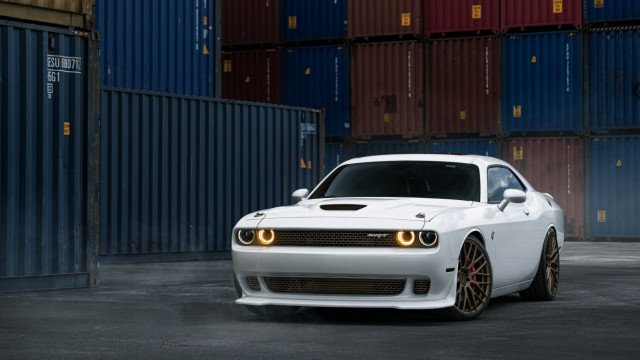 White car container warehouse black free wallpaper for desktop - medium preview image