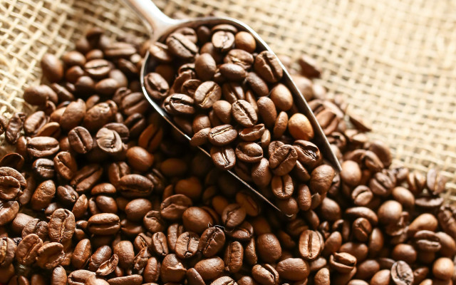 Coffee beans burlap spoon neoplasticism free wallpaper for desktop - medium preview image