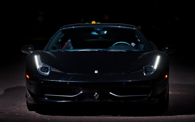 Black sports car hood up #5 free wallpaper for desktop - medium preview image