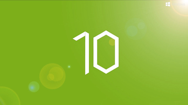 Green background white 10 bright free wallpaper for desktop - medium preview image