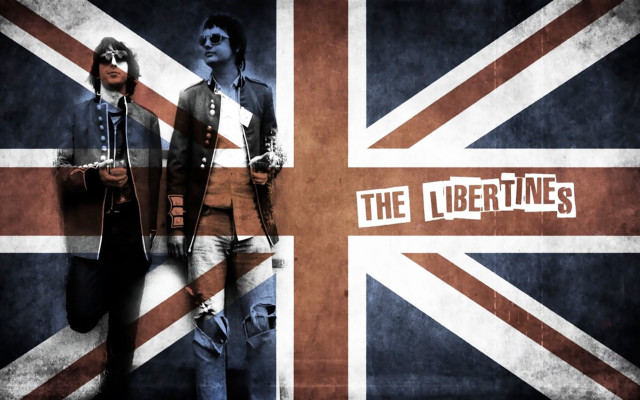 Two men united kingdom flag free wallpaper for desktop - medium preview image
