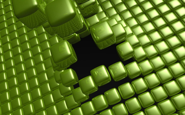 Green honeycomb chainlink fence stone free wallpaper for desktop - medium preview image