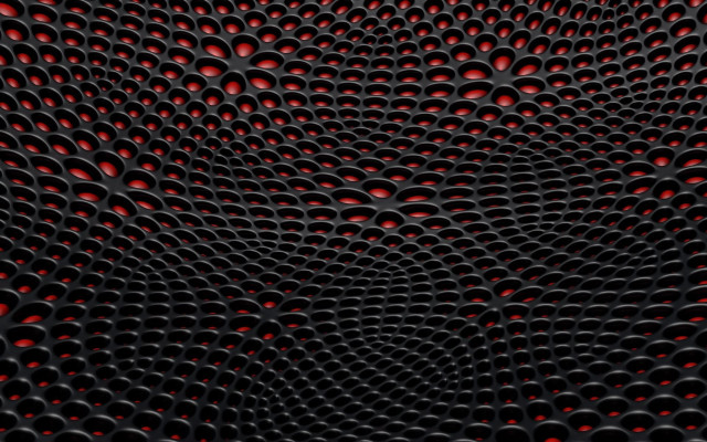 Black red bubbles center fence free wallpaper for desktop - medium preview image