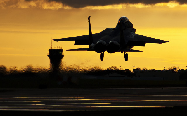 Jet takeoff dawn sunset matte free wallpaper for desktop - medium preview image