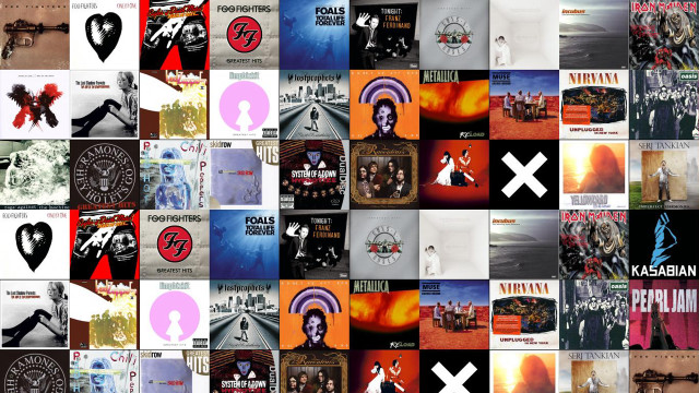 Album collage person background standing free wallpaper for desktop - medium preview image