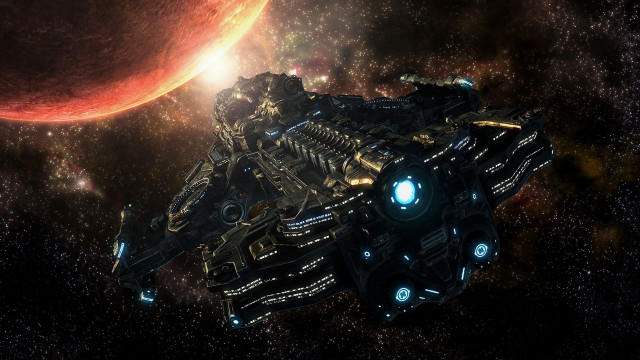 Sci fi spaceship red planet #2 free wallpaper for desktop - medium preview image