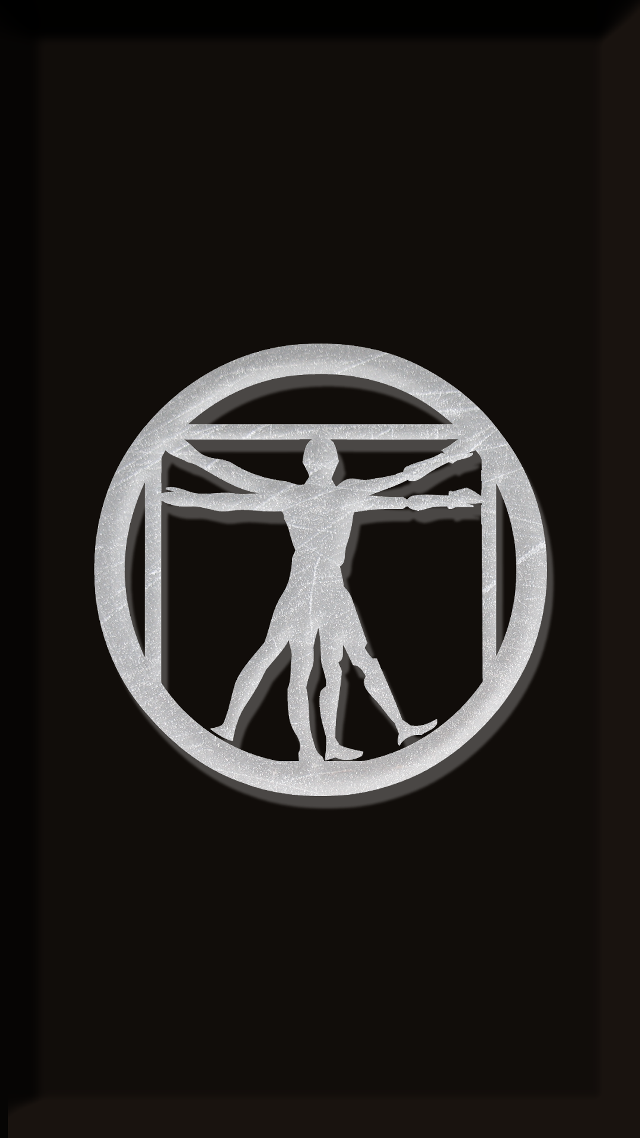 Man standing circle body center free wallpaper for mobile - medium preview image