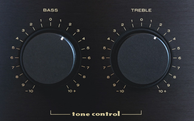 Black panel knobs controls bass free wallpaper for desktop - medium preview image
