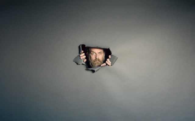 Man gun hole wall paper free wallpaper for desktop - medium preview image