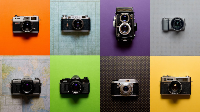 Cameras wall map lomography jigsaw free wallpaper for desktop - medium preview image