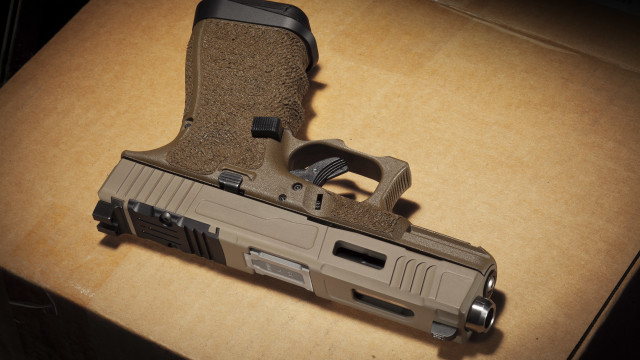 Gun cardboard magnifying stipple precisionism free wallpaper for desktop - medium preview image