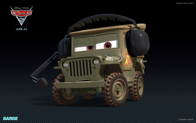 Cartoon jeep smiling microphone funny free wallpaper for desktop - medium preview image
