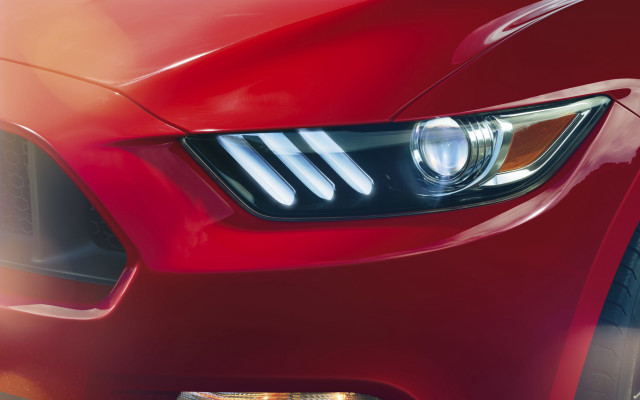 Red mustang headlight street cobra free wallpaper for desktop - medium preview image