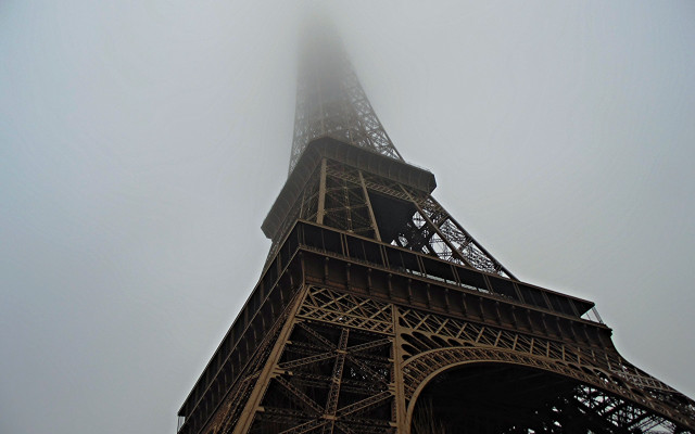 Tall tower foggy sky brassai free wallpaper for desktop - medium preview image