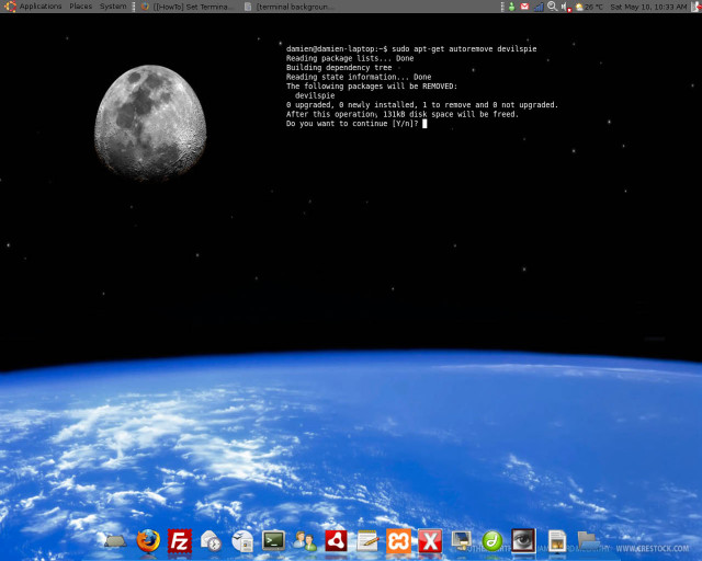 Computer screen moon earth background free wallpaper for desktop - medium preview image