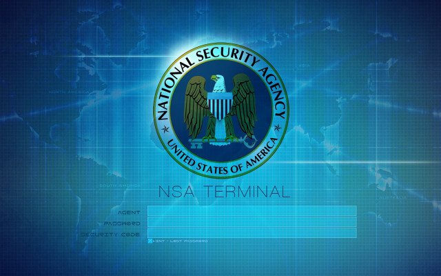 Nsa logo blue background grid free wallpaper for desktop - medium preview image