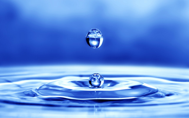 Water drop blue liquid bubbles free wallpaper for desktop - medium preview image