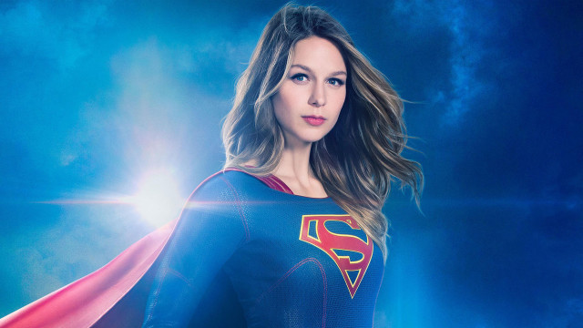 Woman superman costume blue sky free wallpaper for desktop - medium preview image