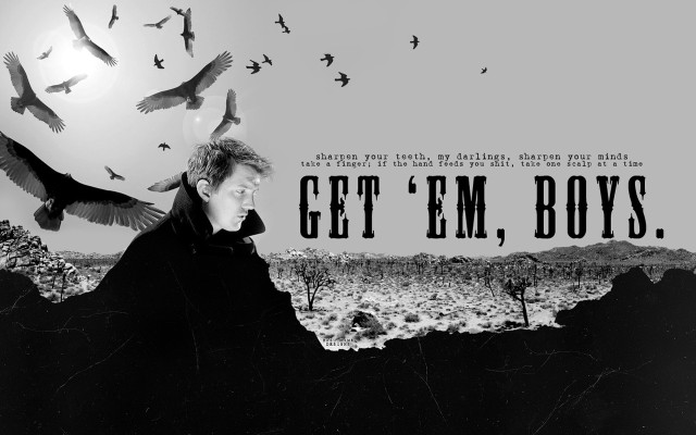 Man bird flying quote getem free wallpaper for desktop - medium preview image