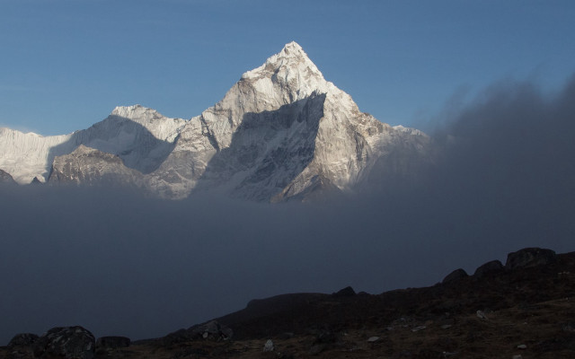 Mountain clouds snow blue sky #2 free wallpaper for desktop - medium preview image