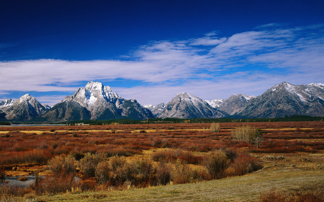 Mountain river beach sky clouds free wallpaper for desktop - medium preview image