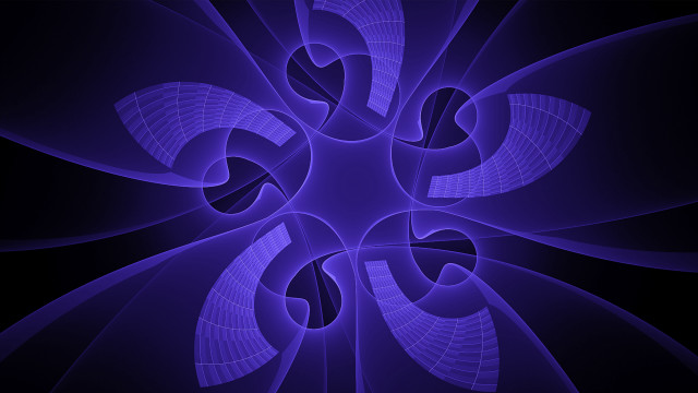 Blue abstract spiral black generative free wallpaper for desktop - medium preview image
