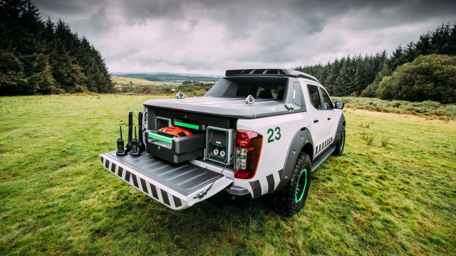 Truck toolbox field forest sky free wallpaper for desktop - medium preview image