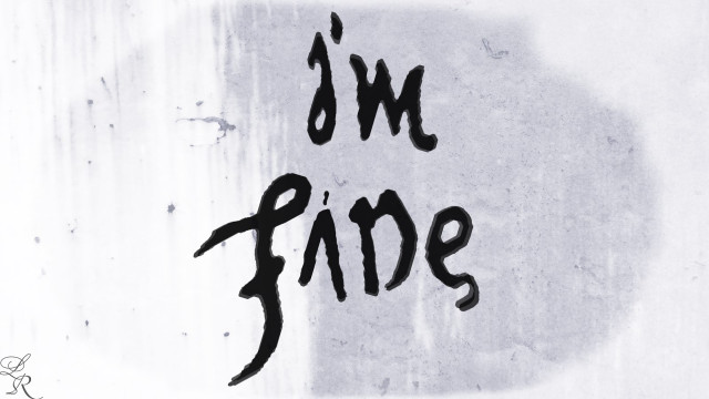 Black white photo wall words free wallpaper for desktop - medium preview image