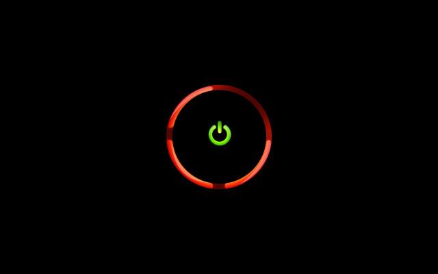 Red ring green light minimalist free wallpaper for desktop - medium preview image