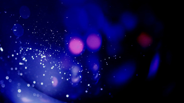 Blue hologram night sky starry free wallpaper for desktop - medium preview image