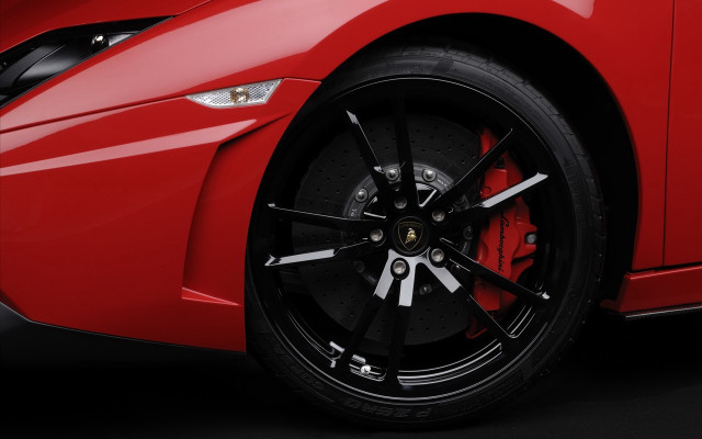 Red sports car wheel white free wallpaper for desktop - medium preview image