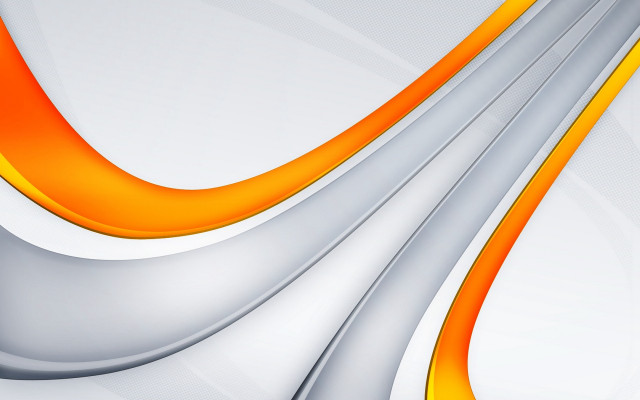 White orange abstract curves vector free wallpaper for desktop - medium preview image