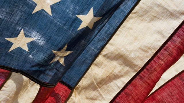 American flag star closeup digital free wallpaper for desktop - medium preview image