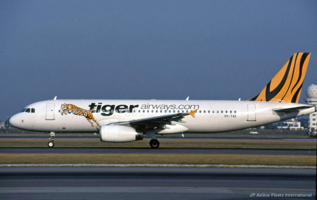 Tiger airways plane runway airport free wallpaper for desktop - medium preview image