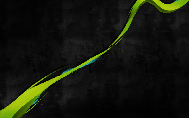 Green blue swirl abstract art free wallpaper for desktop - medium preview image