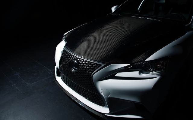 Car white hood detailed photorealism free wallpaper for desktop - medium preview image