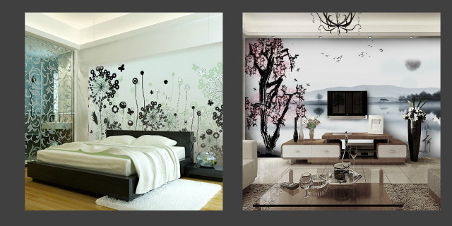 Bedroom with bed interior design #17 free wallpaper for desktop - medium preview image
