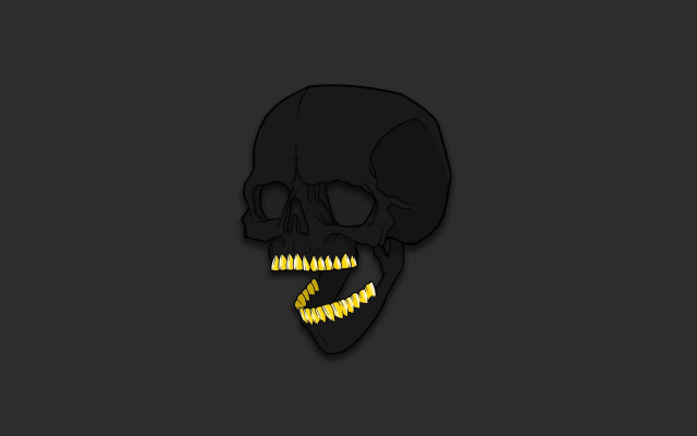 Skull fangs bones vanitas vector free wallpaper for desktop - medium preview image