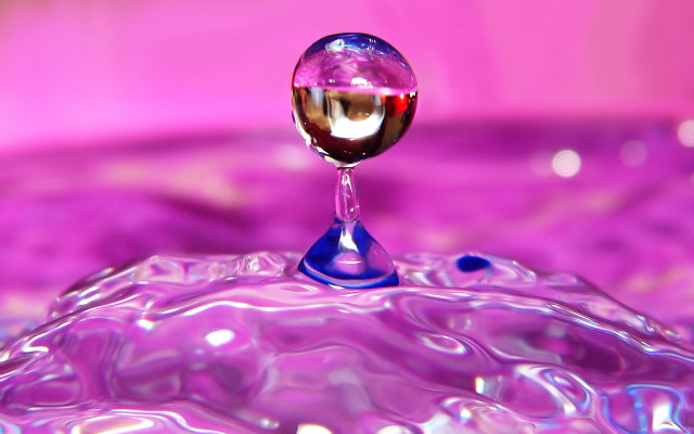 Liquid drop purple bowl moon free wallpaper for desktop - medium preview image